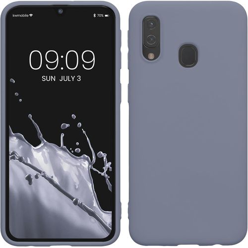 SJZG-Housse Compatible Avec Samsung Galaxy A40 Coque - Housse De Téléphone Protection Souple En Silicone - Gris Lavande