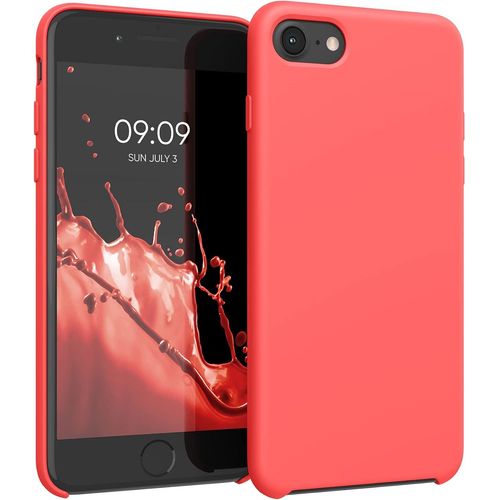 Housse Compatible Avec Apple Iphone Se (2022) / Iphone Se (2020) / Iphone 8 / Iphone 7 Coque - Housse De Téléphone Protection Souple En Tpu Silicone - Corail Vif