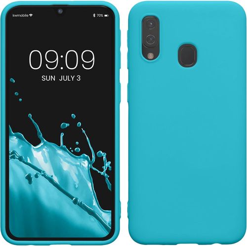 SJZG-Housse Compatible Avec Samsung Galaxy A40 Coque - Housse De Téléphone Protection Souple En Silicone - Cool Glacier