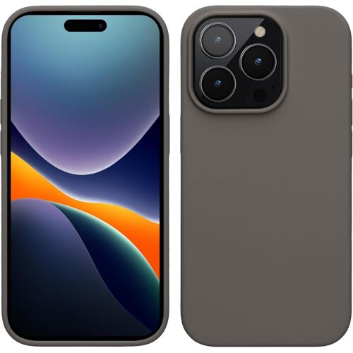 Coque Pour Iphone 15 Pro Max Coque - Housse De Téléphone Fine En Silicone Avec Surface Douce Et Anti-Choc - Stone Dust[J2729]