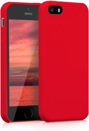 Housse Compatible avec Apple iPhone SE (1.Gen 2016) / iPhone 5 / iPhone 5S Coque - Housse de téléphone Protection Souple en TPU Silicone - Rouge Mat