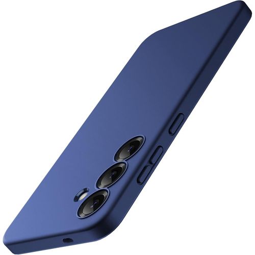 NSIECD-Fine Ajuste Coque pour Samsung Galaxy S25 5G, Protection Complète de l'Objectif de Caméra, Housse Étui de Protecteur Fine en TPU Souple avec Finition Mat (Bleu Nuit)