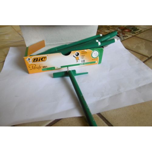 Feutres D'écriture Pointe Moyenne Vert Parafe 881 Bic Boite De 12