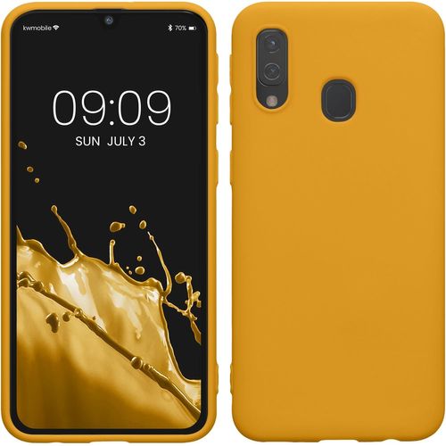 SJZG-Housse Compatible Avec Samsung Galaxy A40 Coque - Housse De Téléphone Protection Souple En Silicone - Miel