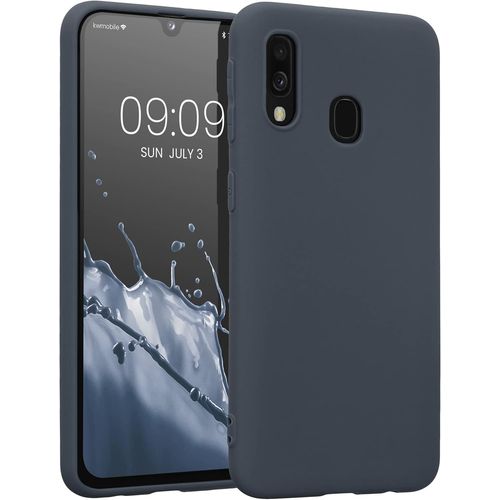 Housse Compatible avec Samsung Galaxy A40 Coque - Housse de téléphone Protection Souple en Silicone - Myrtille