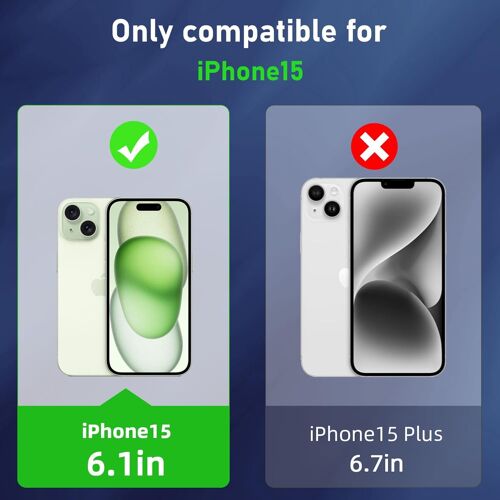 Magnétique Coque pour iPhone 15 avec 2 Verre Trempé, Compatible avec MagSafe, Protection d'objectif Tout Compris, Etui Translucide Mat Arrière Housse Fine Antichoc Case, Transparent