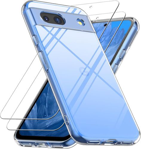 JAKN-Coque Pour Google Pixel 8A,Anti-Jaunissement Étui De Protection Transparente Antichoc Anti-Rayures,Tpu Silicone Bumper Case Pour Google Pixel 8A,Transparent