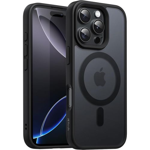 Sjzg-Coque Magnétique Pour Iphone 16 Pro Max 6,9 Pouces Compatible Avec Magsafe, Étui Housse Dos Translucide Mat Fine Antichoc (Noir)
