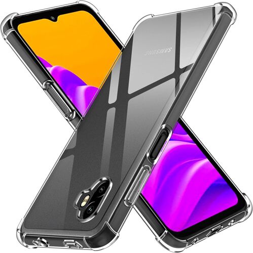 Coque Pour Samsung Galaxy Xcover 6 Pro, Ultra Transparent Étui De Protection En Silicone Antichoc Avec Coins Renforcés, Clair Mince Souple Tpu Bumper Housse
