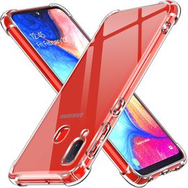 Coque Pour Samsung Galaxy A20e / A20 E, Ultra Transparent Étui De Protection En Silicone Antichoc Avec Coins Renforcés, Clair Mince Souple Tpu Bumper Housse