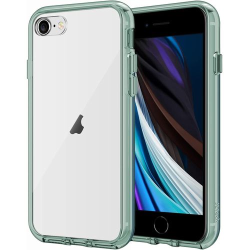 Coque Pour Iphone Se 3/2 (Modèle 2022/2020), Iphone 8 Et Iphone 7, 4,7 Pouces, Anti-Jaunissement Housse De Protection Transparente Anti-Chocs Et Anti-Rayures (Vert Nuit)