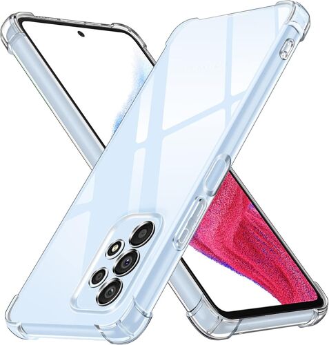 Coque Pour Samsung Galaxy A53 5G, Ultra Transparent Étui De Protection En Silicone Antichoc Avec Coins Renforcés, Clair Mince Souple Tpu Bumper Housse