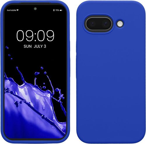 Housse Compatible avec Google Pixel 9a Coque-Housse de téléphone Protection Souple en TPU Silicone-Bleu Baltique