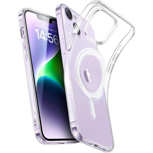 Coque Pour Iphone 14 Et Iphone 13,Coque En Silicone Transparent Avec Magsafe,Coque Fine Résistante Aux Chocs, Anti-Jaunissement,Fine Coque De Téléphone En Tpu Transparent,Série Zer[MAG5295025]