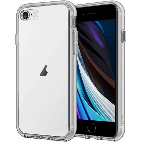 KAL-Coque Pour Iphone Se 3/2 (Modèle 2022/2020), Iphone 8 Et Iphone 7, 4,7 Pouces, Anti-Jaunissement Housse De Protection Transparente Anti-Chocs Et Anti-Rayures (Gris)