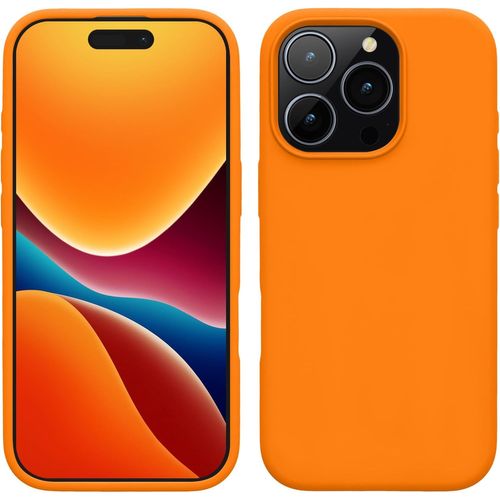 Housse Compatible Avec Apple Iphone 16 Pro Coque - Housse De Téléphone Protection Souple En Tpu Silicone - Orange Fruitée