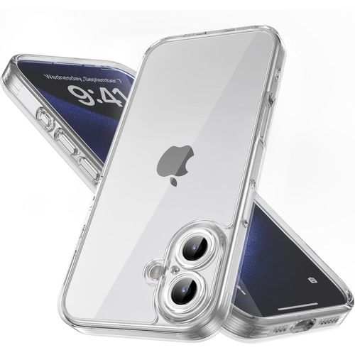 Kalanka-Coque Iphone 16 Plus (6,7 Pouces), Protection Antichoc Militaire, Dos Mat Anti-Traces De Doigts, Protection Renforcée De L'appareil Photo (Transparente)
