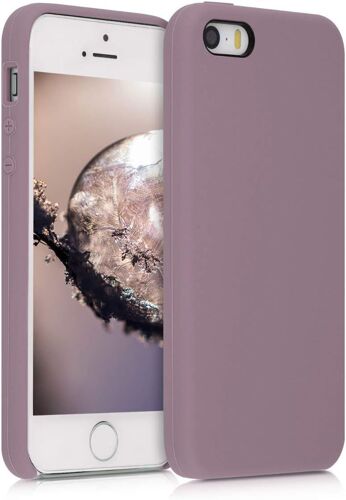 TRAHOO-Housse Compatible avec Apple iPhone SE (1.Gen 2016) / iPhone 5 / iPhone 5S Coque - Housse de téléphone Protection Souple en TPU Silicone - Raisin