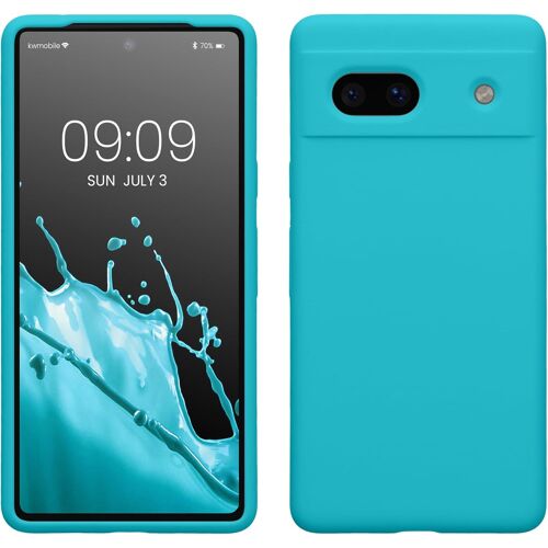 Housse Compatible avec Google Pixel 7a Coque-Housse de téléphone Protection Souple en TPU Silicone-Cool Glacier