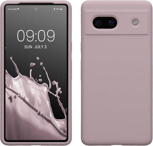 Housse Compatible avec Google Pixel 7a Coque-Housse de téléphone Protection Souple en TPU Silicone-Nuage Violet
