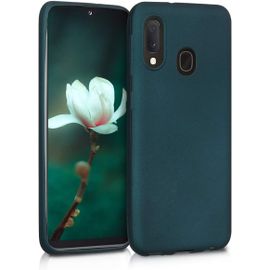 Housse Compatible Avec Samsung Galaxy A20e Coque - Housse De Téléphone Protection Souple En Tpu - Pétrole Métallique