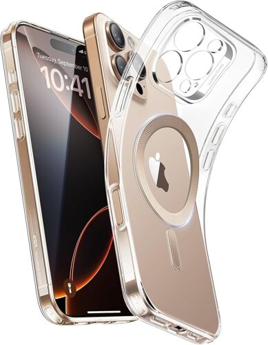 Coque Pour Iphone 16 Pro, Commande De L'appareil Photo, Compatible Avec Magsafe, Protection De Caméra, Anti Jaunissement Et Anti Rayures, Coque Magnétique Pour Iphone 16 Pro, Rose [Mag5295034]