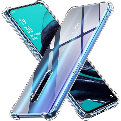 Coque Pour Oppo Reno 2, Ultra Transparent Étui De Protection En Silicone Antichoc Avec Coins Renforcés, Clair Mince Souple Tpu Bumper Housse