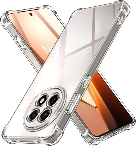 Coque pour OnePlus 13R, Ultra Transparent Étui de Protection en Silicone Antichoc avec Coins Renforcés, Clair Mince Souple TPU Bumper Housse