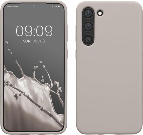 Housse Compatible avec Samsung Galaxy S23 Plus Coque - Housse de téléphone Protection Souple en TPU Silicone - Beige Mat