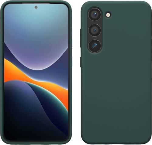 Housse Compatible avec Samsung Galaxy S23 Coque - Housse de téléphone Protection Souple en TPU Silicone - Bleu Vert