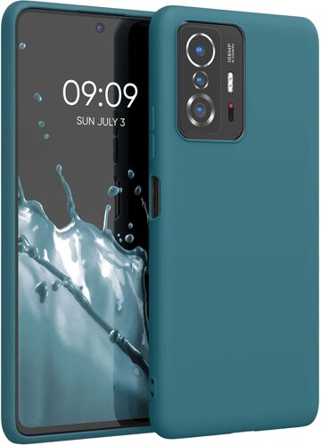 Housse Compatible avec Xiaomi 11T / 11T Pro Coque - Housse de téléphone Protection Souple en Silicone - pétrole Mat