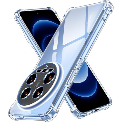 Kal-Coque Pour Xiaomi 14 Ultra, Ultra Transparent Étui De Protection En Silicone Antichoc Avec Coins Renforcés, Clair Mince Souple Tpu Bumper Housse