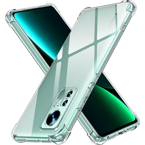 Kal-Coque Pour Xiaomi 12 / Xiaomi 12x, Ultra Transparent Étui De Protection En Silicone Antichoc Avec Coins Renforcés, Clair Mince Souple Tpu Bumper Housse