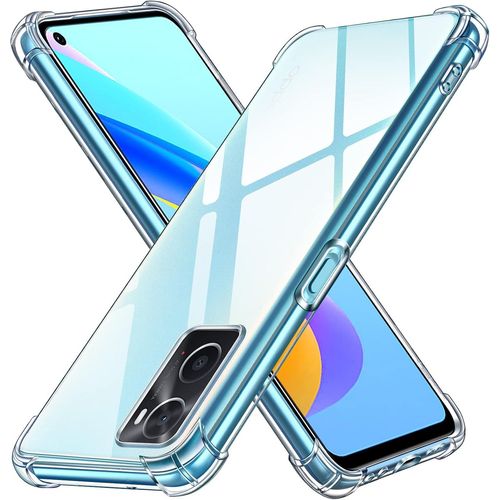 Coque Pour Oppo A96 4g / A76 4g / Realme 9i, Ultra Transparent Étui De Protection En Silicone Antichoc Avec Coins Renforcés, Clair Mince Souple Tpu Bumper Housse