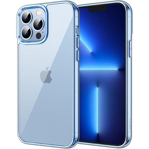 Coque Pour Iphone 13 Pro 6,1 Pouces, Anti-Jaunissement Étui De Protection Transparente Antichoc, Housse Anti-Rayures (Bleu Alpin)