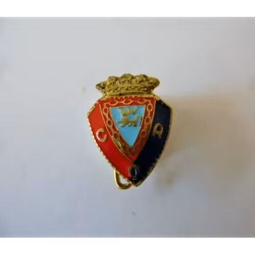 Non Pins Blason Avec Lion Héraldique C O A Couronne / Fermeture Épingle