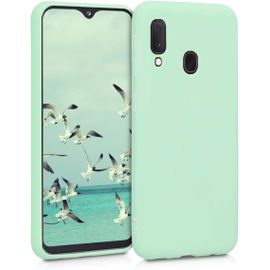 Housse Compatible Avec Samsung Galaxy A20e Coque - Housse De Téléphone Protection Souple En Silicone - Menthe Mat