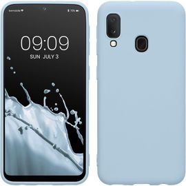 Housse Compatible Avec Samsung Galaxy A20e Coque - Housse De Téléphone Protection Souple En Silicone - Bleu Clair