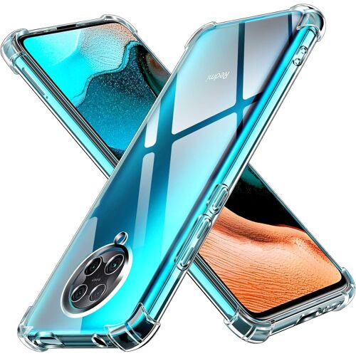 KAL-Coque Pour Xiaomi Poco F2 Pro, Ultra Transparent Étui De Protection En Silicone Antichoc Avec Coins Renforcés, Clair Mince Souple Tpu Bumper Housse