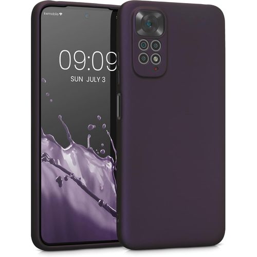 Housse Compatible Avec Xiaomi Redmi Note 11 / Note 11s Coque - Housse De Téléphone Protection Souple En Tpu - Bordeaux Métallique