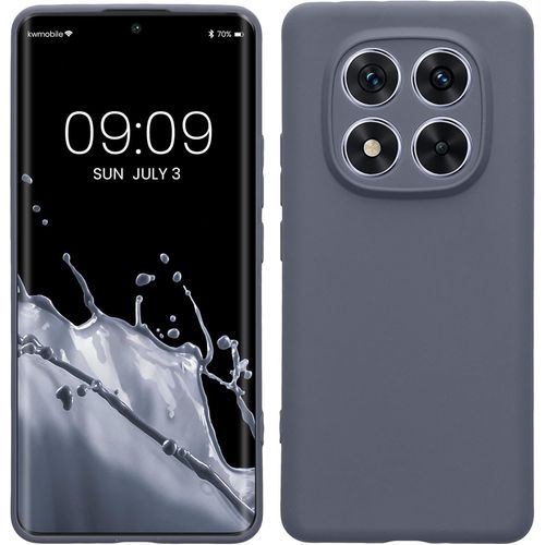 Kal-Housse Compatible Avec Xiaomi Redmi Note 14 Pro 5g / Poco X7 Coque - Housse De Téléphone En Tpu Avec Protection Appareil Photo - Bleu-Gris