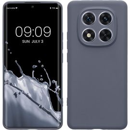 Kal-Housse Compatible Avec Xiaomi Redmi Note 14 Pro 5g / Poco X7 Coque - Housse De Téléphone En Tpu Avec Protection Appareil Photo - Bleu-Gris