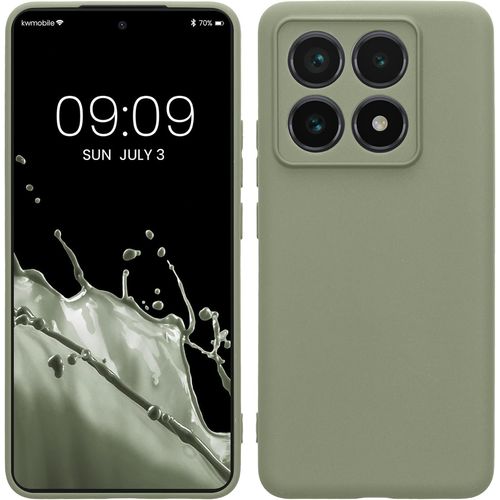 Housse Compatible Avec Xiaomi 14t Pro Coque - Housse De Téléphone En Tpu Avec Protection Appareil Photo - Vert Gris