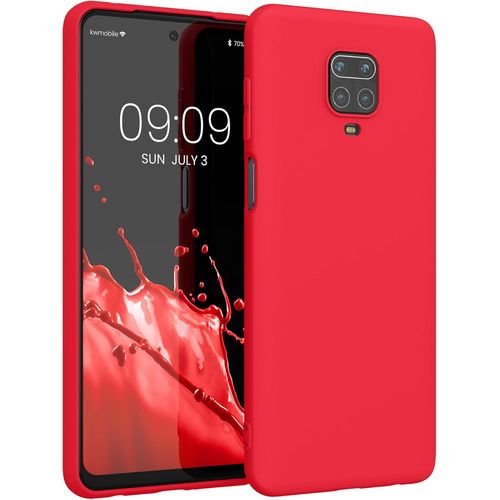 KAL-Housse Compatible Avec Xiaomi Redmi Note 9S / 9 Pro / 9 Pro Max Coque - Housse De Téléphone Protection Souple En Silicone - Rose Fluo