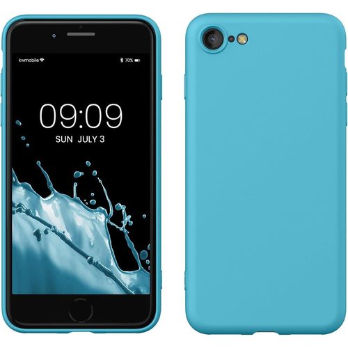 Housse Compatible Avec Apple Iphone Se (2022) / Iphone Se (2020) / Iphone 8 / Iphone 7 Coque - Housse De Téléphone Souple Et Fine En Tpu Silicone - Bleu Indien