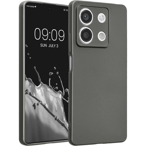 Kal-Housse Compatible Avec Xiaomi Redmi Note 13 5g Coque - Housse De Téléphone Protection Souple En Tpu - Gris Métallique