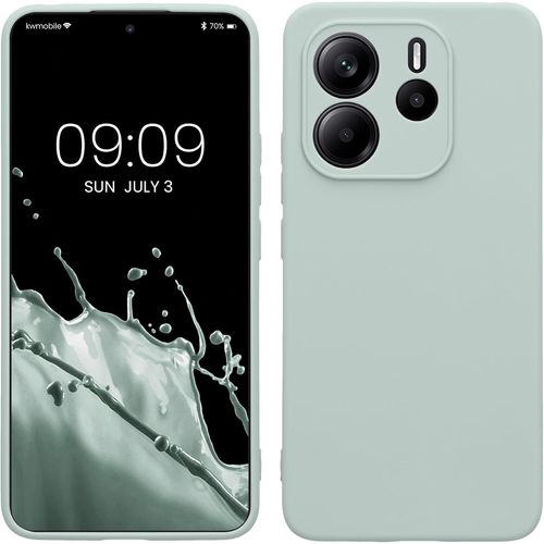 Kal-Housse Compatible Avec Xiaomi Redmi Note 14 4g (Pas Pour 5g) Coque - Housse De Téléphone En Tpu Avec Protection Appareil Photo - Cool Mint
