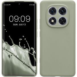 Kal-Housse Compatible Avec Xiaomi Redmi Note 14 Pro 5g / Poco X7 Coque - Housse De Téléphone En Tpu Avec Protection Appareil Photo - Vert Gris