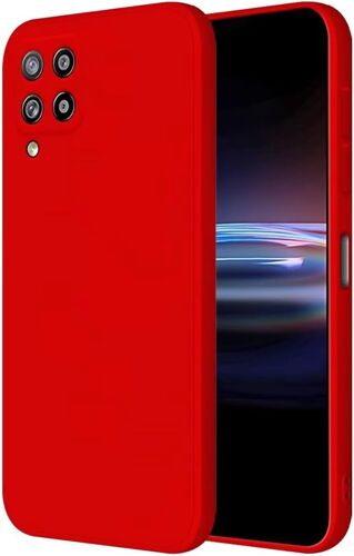 SJZG-Coque Pour Samsung Galaxy A42 5G Protection Étui, (6.6"" Inches) Liquide Tpu Silicone Case Anti Rayures Ultra Mince Souple Cover En Silicone Rouge De Chine