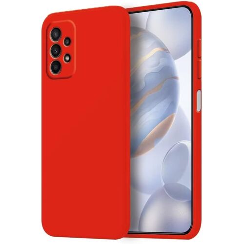 SJZG-Coque Pour Samsung Galaxy A23 5G Protection Étui, (6.6"" Inches) Liquide Tpu Silicone Case Anti Rayures Ultra Mince Souple Cover En Silicone Rouge De Chine